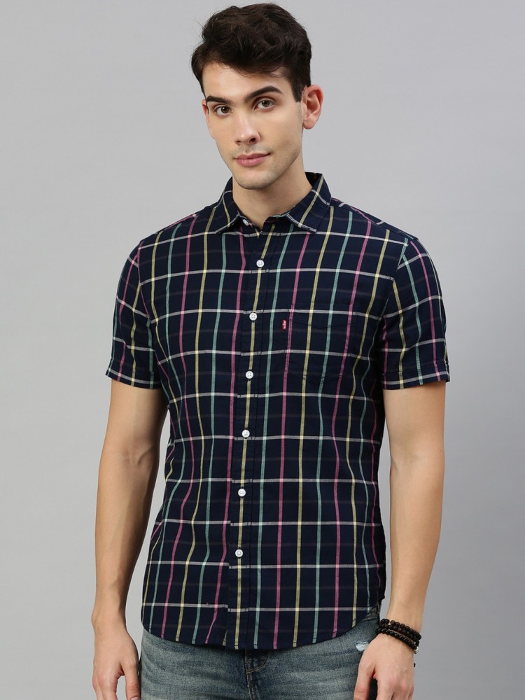 Levi's Black & White Slim Fit Checks Shirt