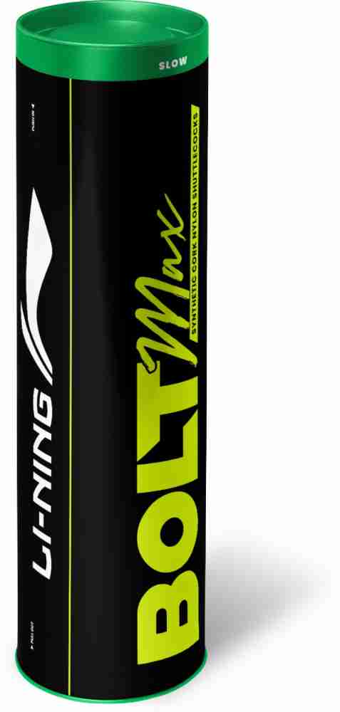 Buy Li-Ning Bolt Xtreme Nylon Badminton Shuttlecock (Pack of 6, Yellow)  online