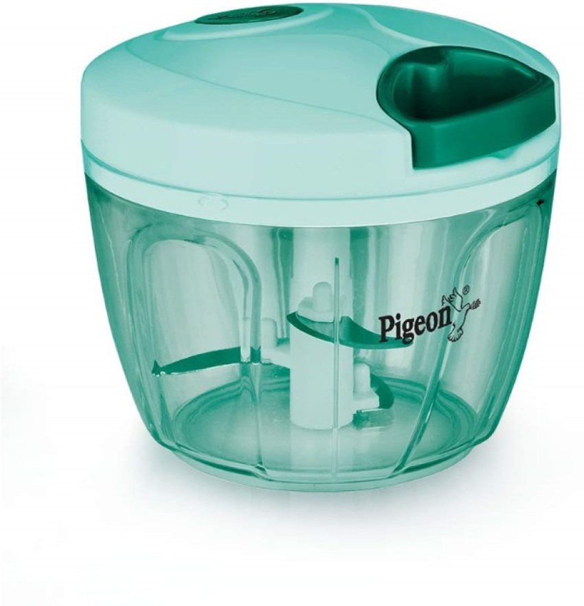 Pigeon by Stovekraft New Handy Mini Plastic Chopper with 3 Blades, Green  (BPA FREE)