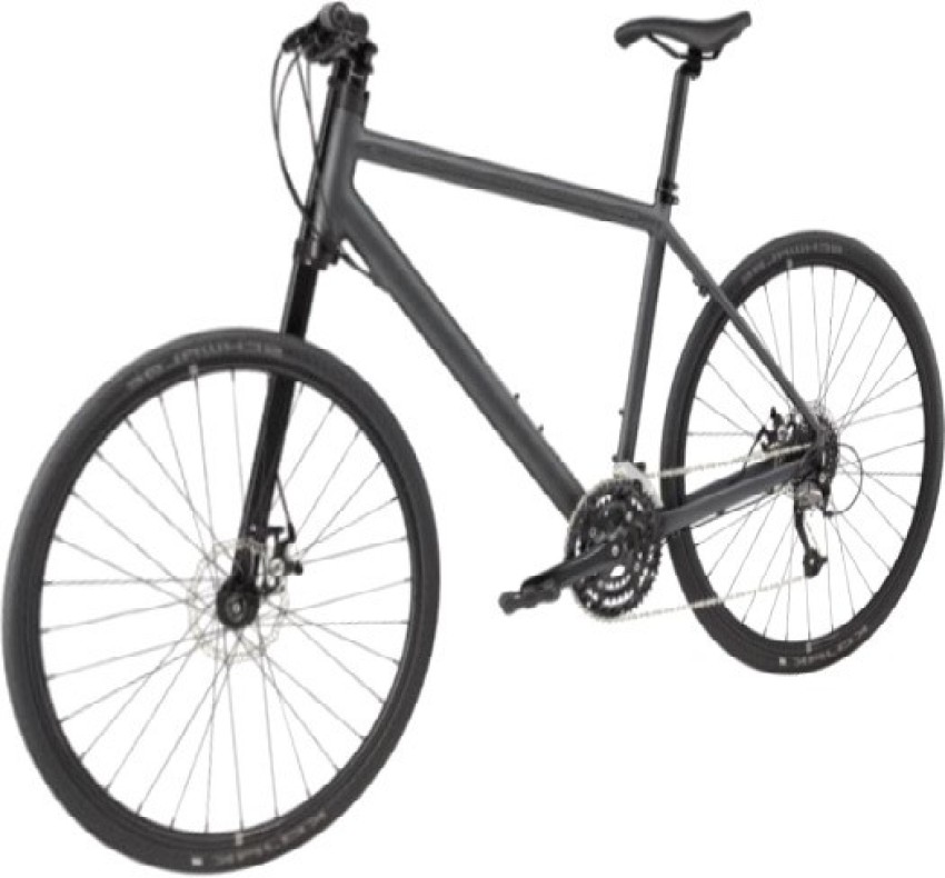 Matt black 2024 hybrid bike