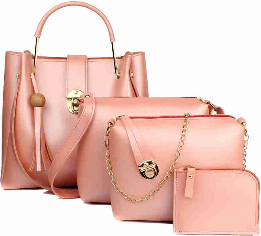 Pink top hand purse