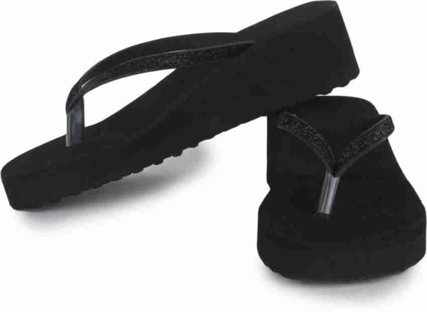 Stepupp STEPUPP WOMEN BLACK GOLA SLIPPER Flip Flops Buy Stepupp