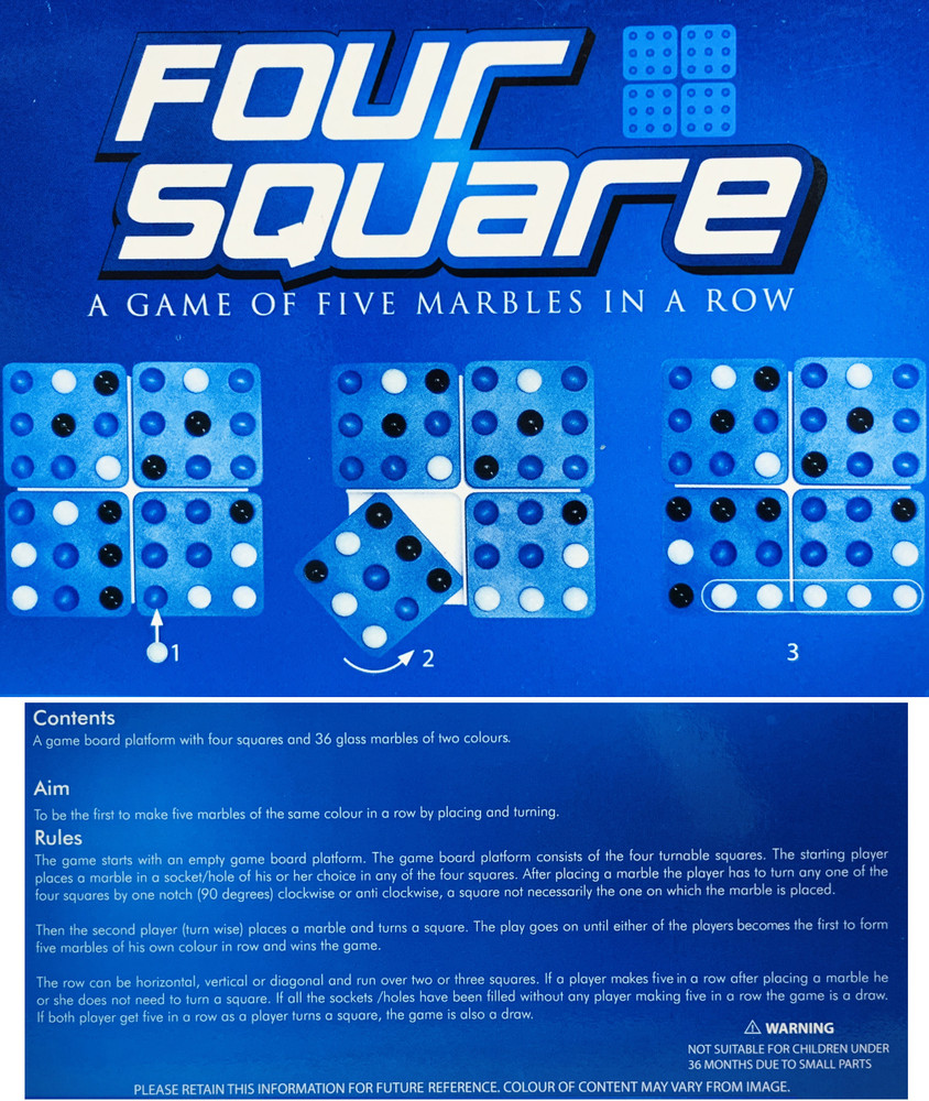 Four Square Board Game