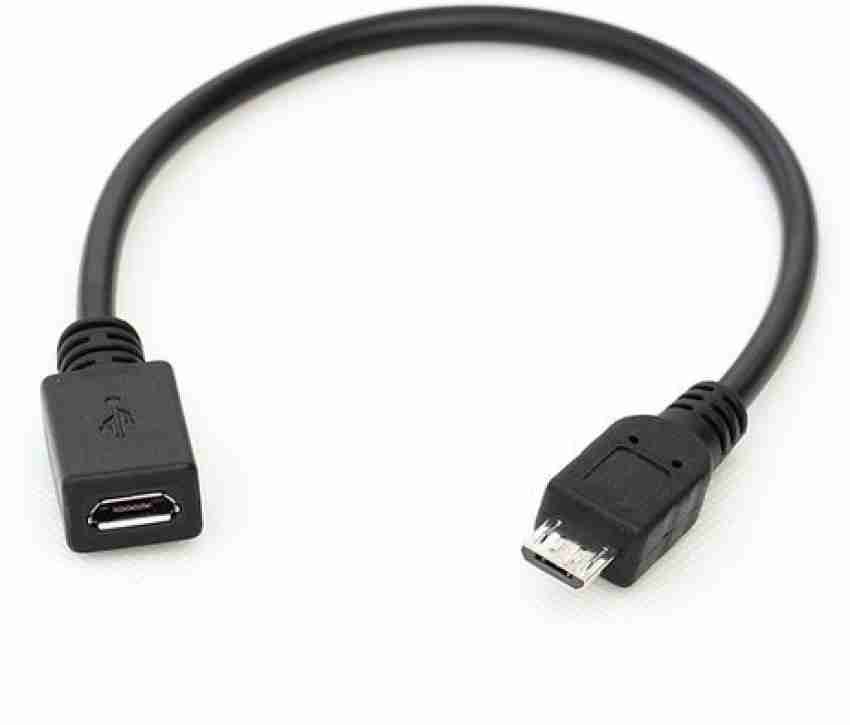 middag lastbil dateret QWEEZER Micro USB Cable 0.3 m Micro Usb Female to Micro USB Male Splitter  extension charger cable - QWEEZER : Flipkart.com