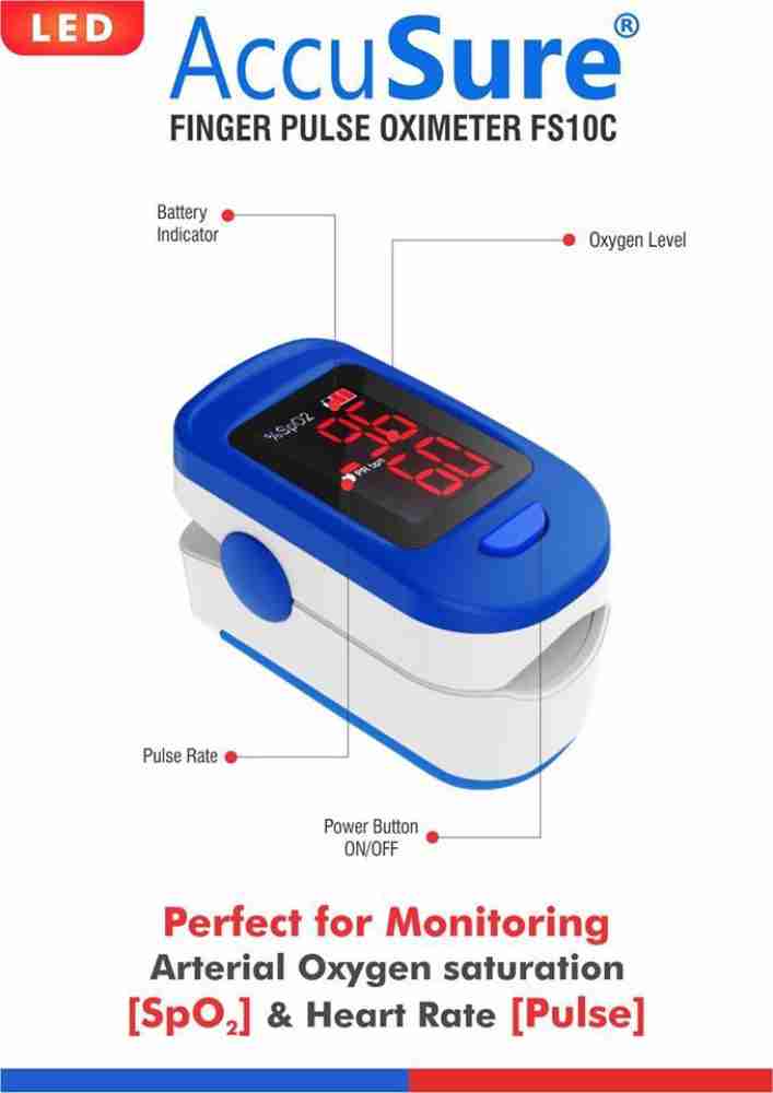 Sinocare FS10C SpO2 Pulse Oximeter Fingertip - Blood Oxygen Meter