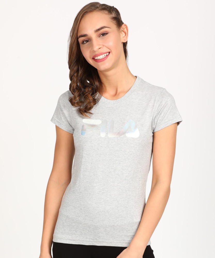 Fila t shirt sales womens grey