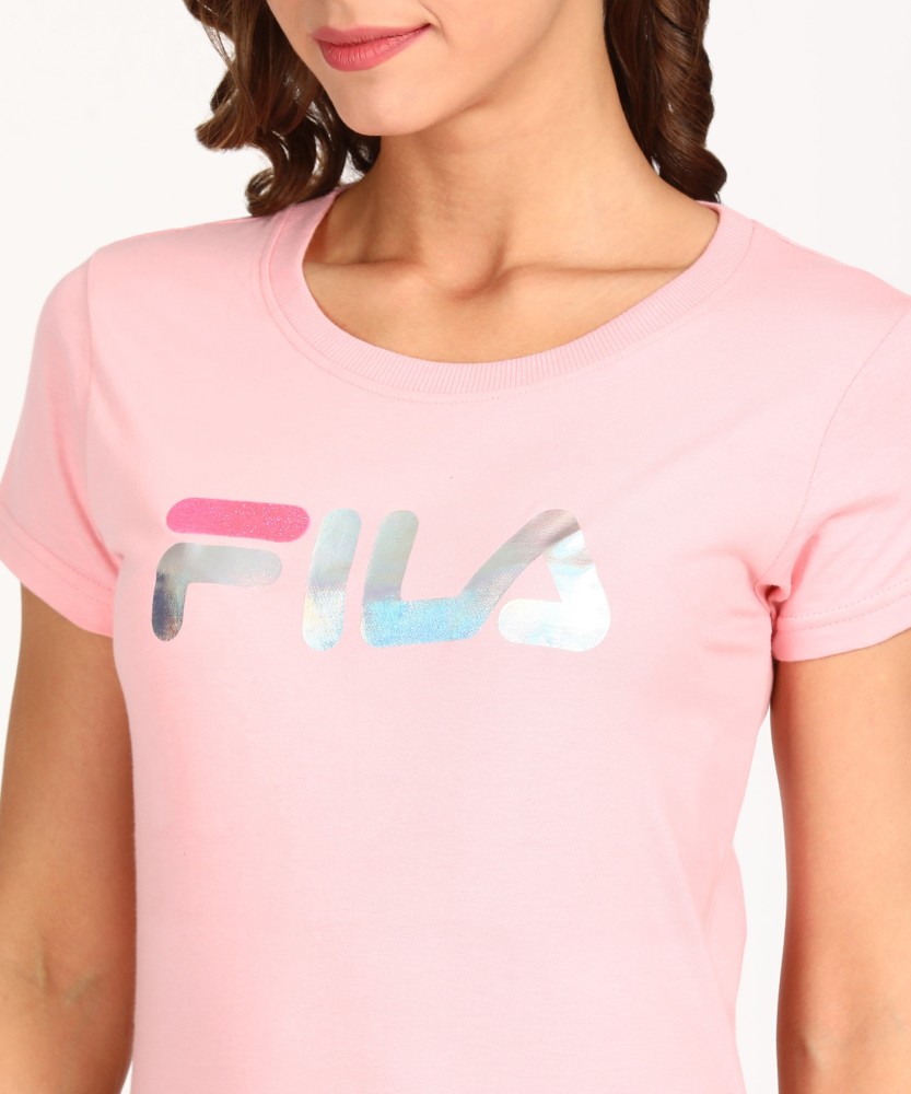 Fila pink shop t shirt