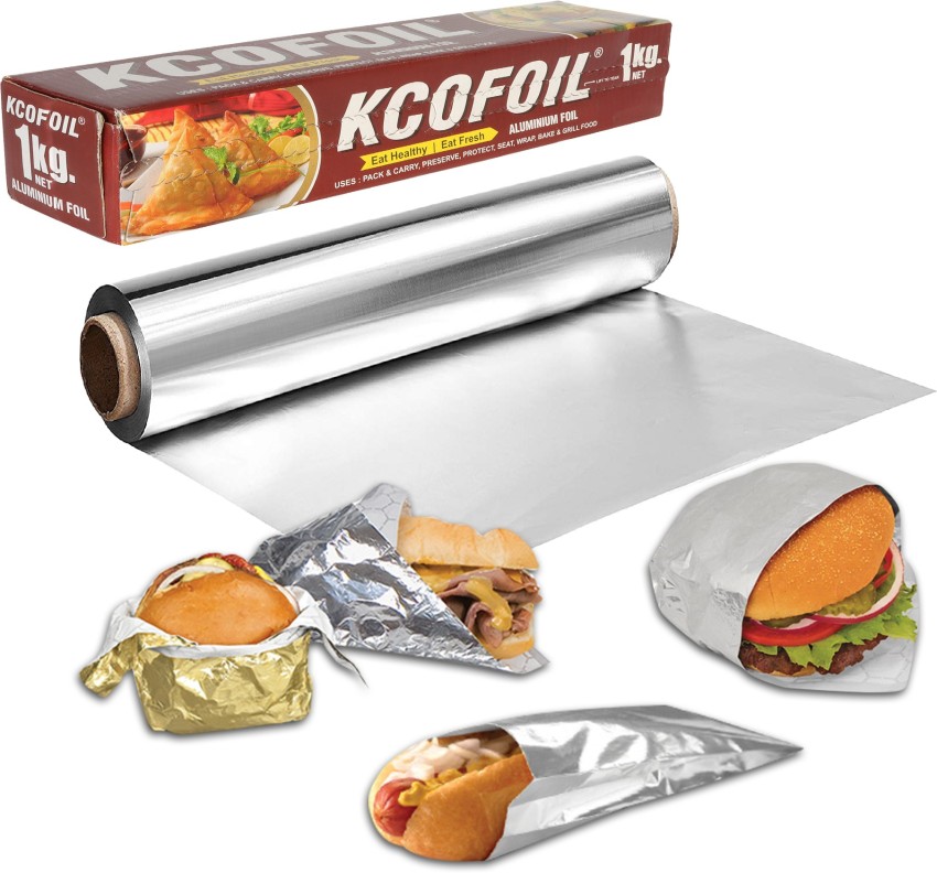 Kcofoil KCOFOIL Aluminum Foil Roll Paper 18Micron 400G+100G Free Pack of 1 Aluminium  Foil Price in India - Buy Kcofoil KCOFOIL Aluminum Foil Roll Paper 18Micron  400G+100G Free Pack of 1 Aluminium