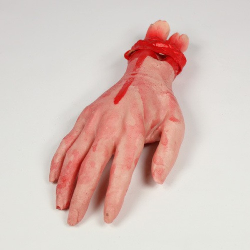 A SARKAR MAGIC WORLD GHOST HAND (RUBBER) / HALLOWEEN HAND / DUMMY FAKE  RUBBER GAG TOY HAND / HORROR BLOODY FAKE COSMETIC ARM GAG PRANK TOY Gag Toy  Price in India 