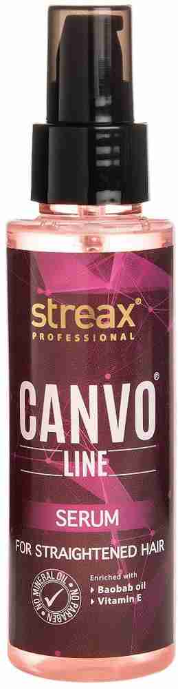 Streax Professional Canvo Line Serum For Straightened Hair Price
