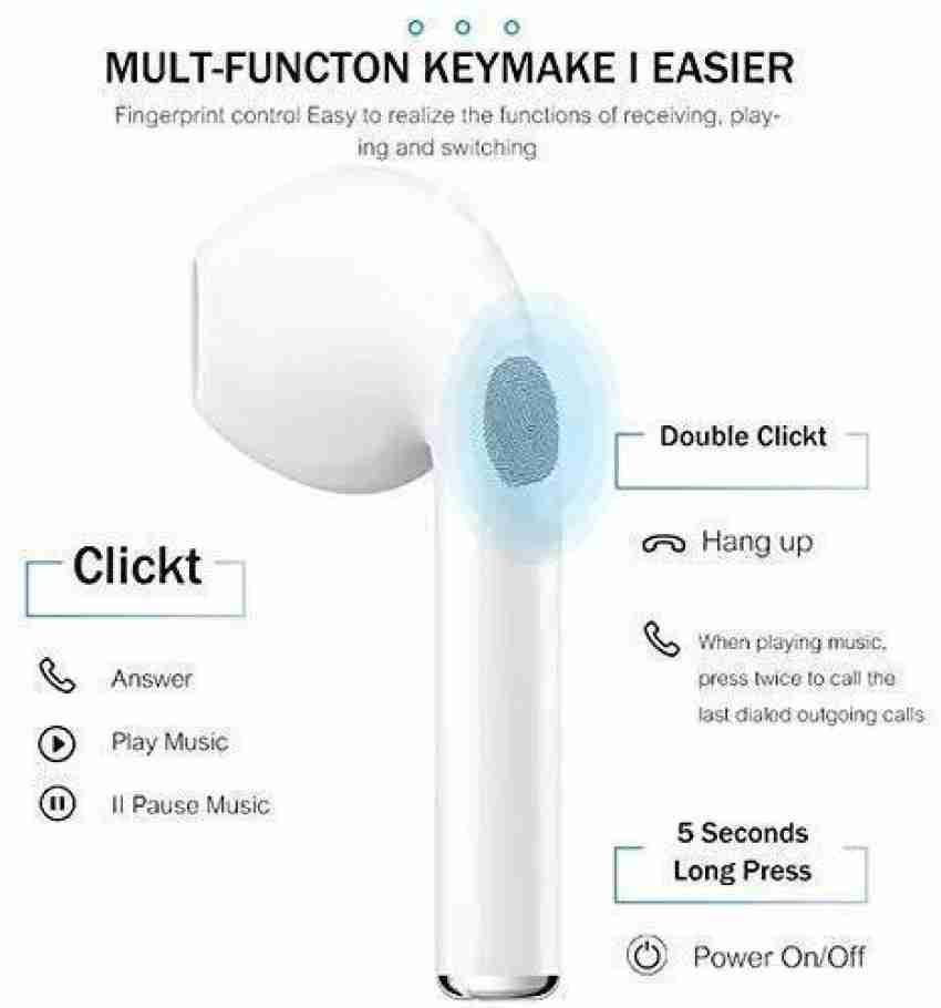 Barlley TWS i12 Bluetooth Headset with Mi Bluetooth Headset Price