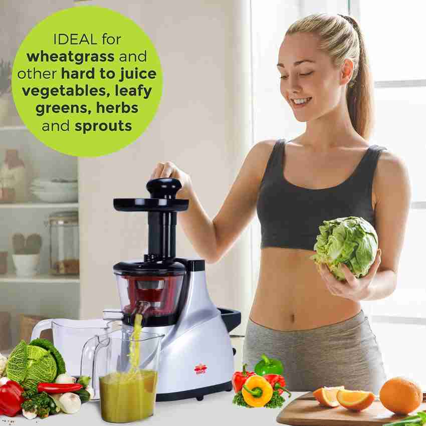 IWODTECH Cold Press Juicer, Slow Juicer Machines, Slow Masticating Juicer  with 2-Speed Modes, Juicer Machine for Vegetable & Fruit, Silent Motor and