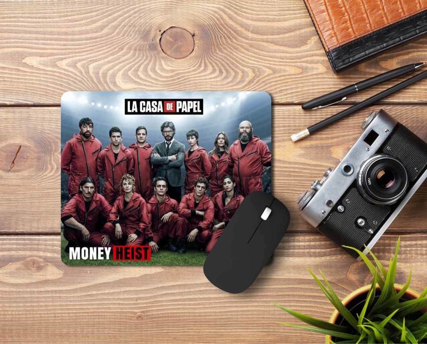 Jbn La Casa De Papel Money Heist Mouse Pad, Money Heist Merchandise  Products, Premium Gaming Mouse pad, Anti-Slip Rubber Base, Designer Mouse  Pad