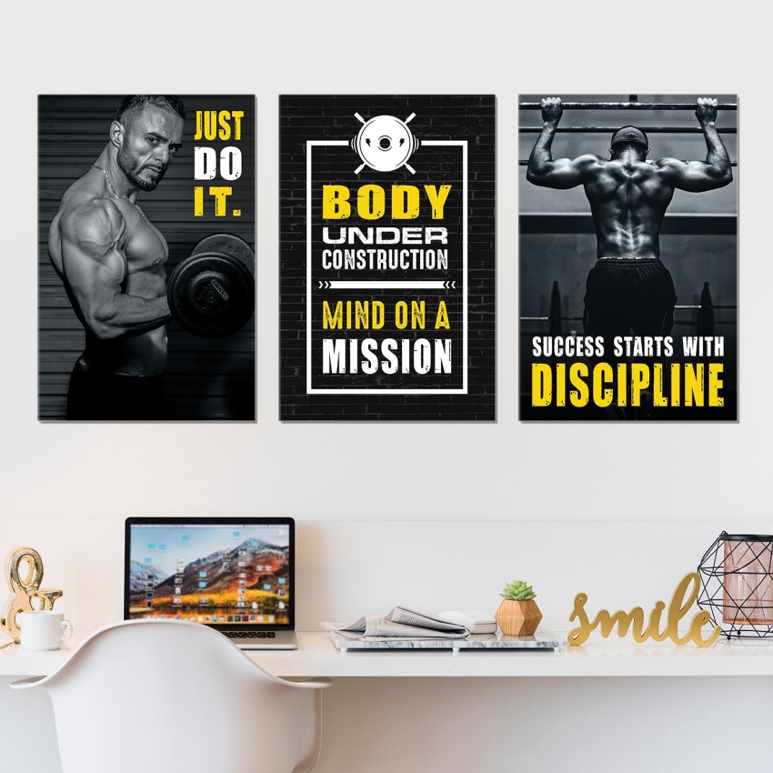 Gym inspirational wall discount art