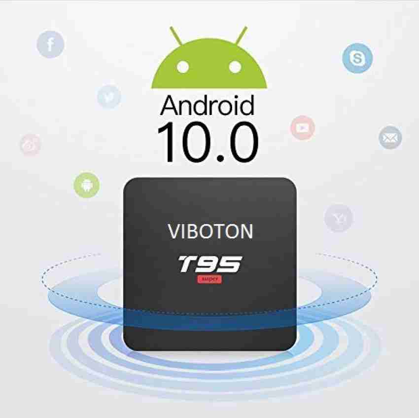 Android TV Box 10.0, T95 Super 2GB RAM 16GB ROM BLACK