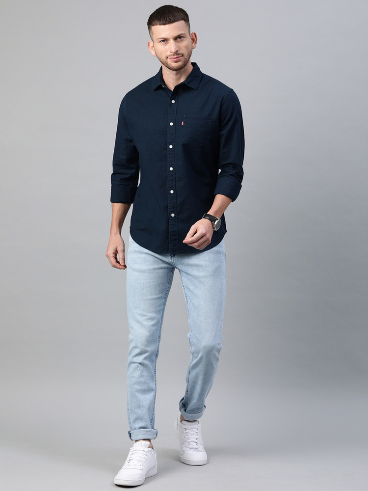 Levi's navy blue shirt shop
