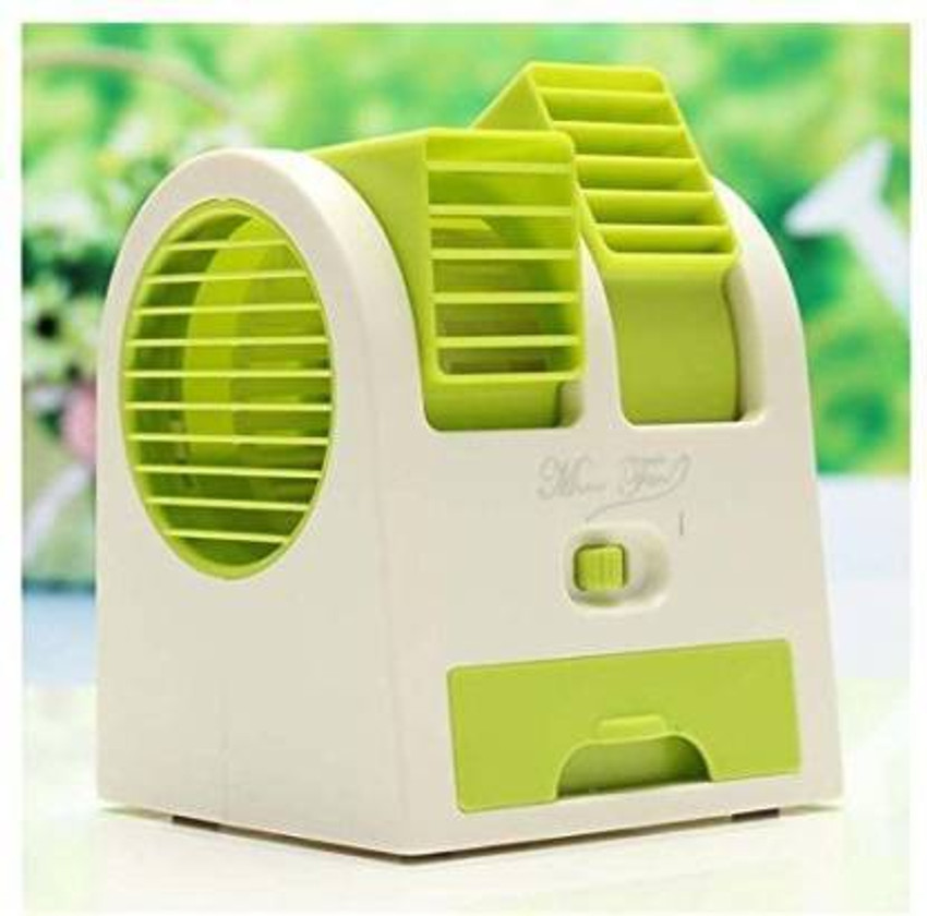 EFFULGENT Mini AC Cooler Fan with USB Plug Personal Air Cooler
