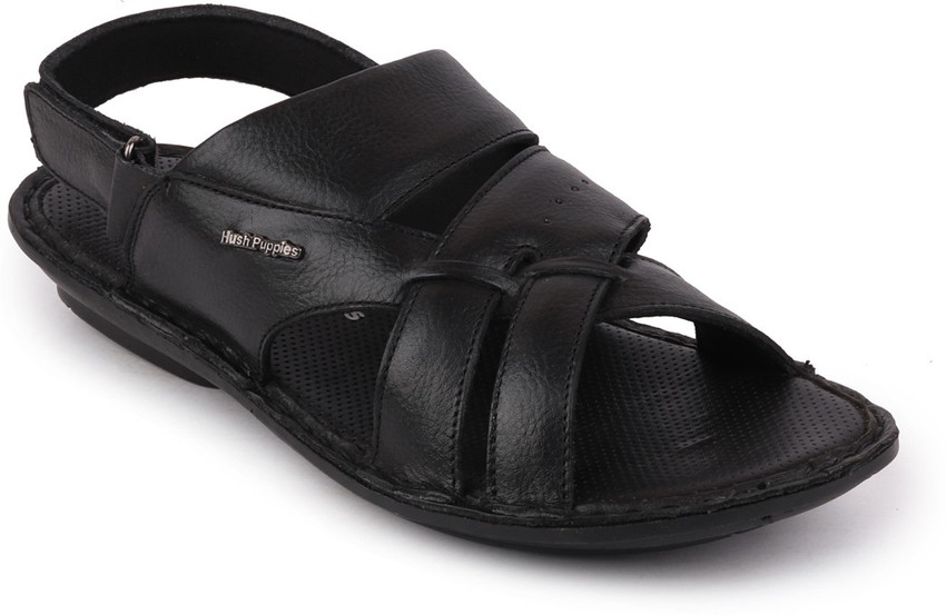 Hush puppies black sandals deals