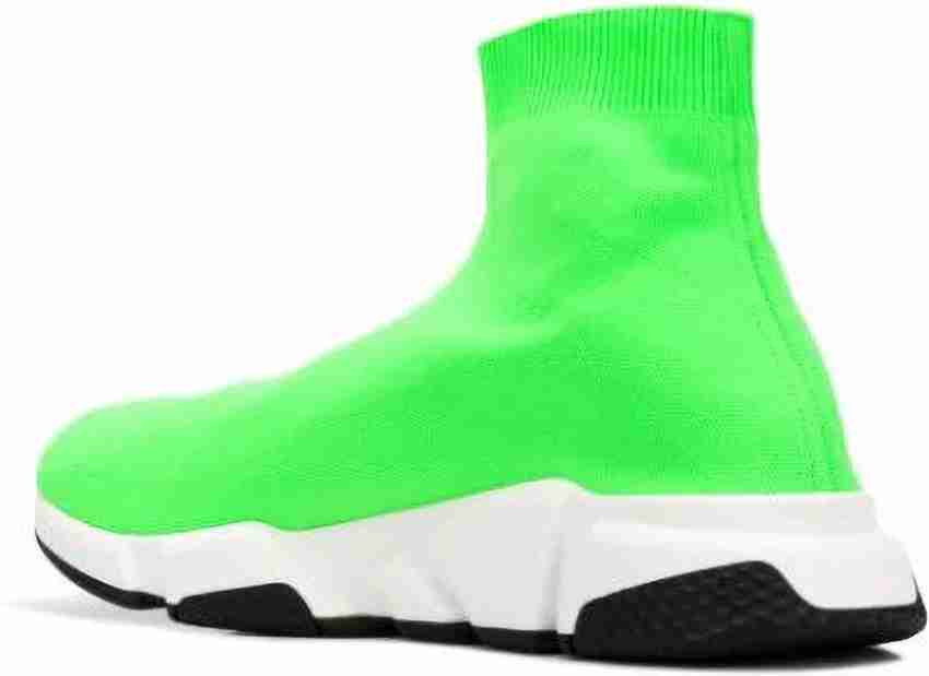 Green balenciaga sock clearance shoes