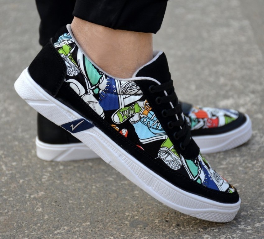 AMICO Designer Printed Casual Sneakers Shoes Sneakers For Men