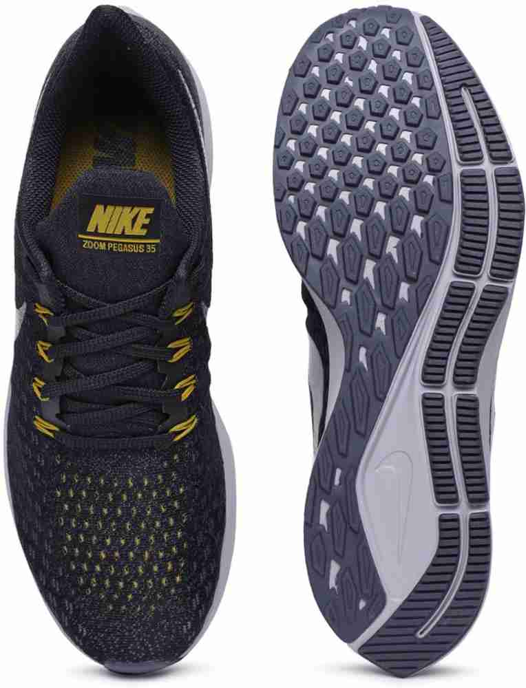 NIKE Black AIR ZOOM PEGASUS 35 Running Shoes For Men Buy NIKE
