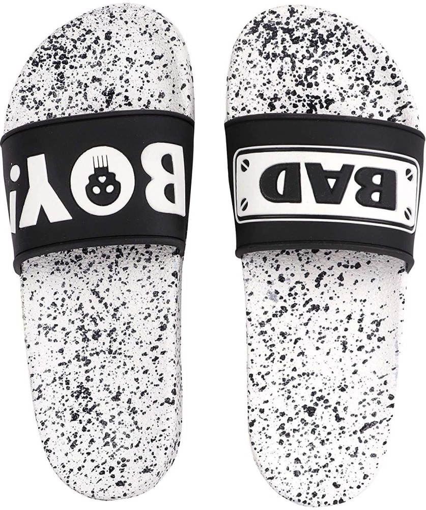 Bad boy slippers hot sale white