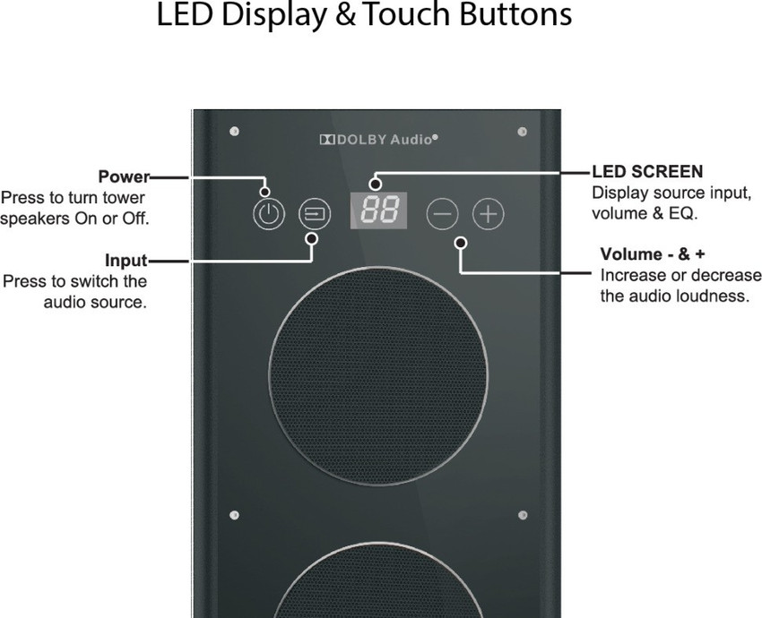 Blaupunkt touch store screen led speaker
