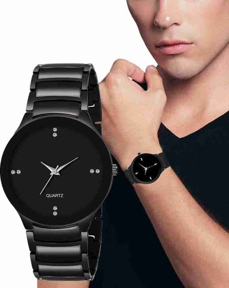 Black chain wrist shop watches for mens online