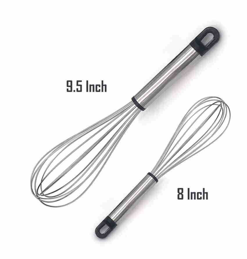 Whisk Egg Beater Mixer Stainless Steel Hand Blender Wire Kitchen Push Tool  Wisk