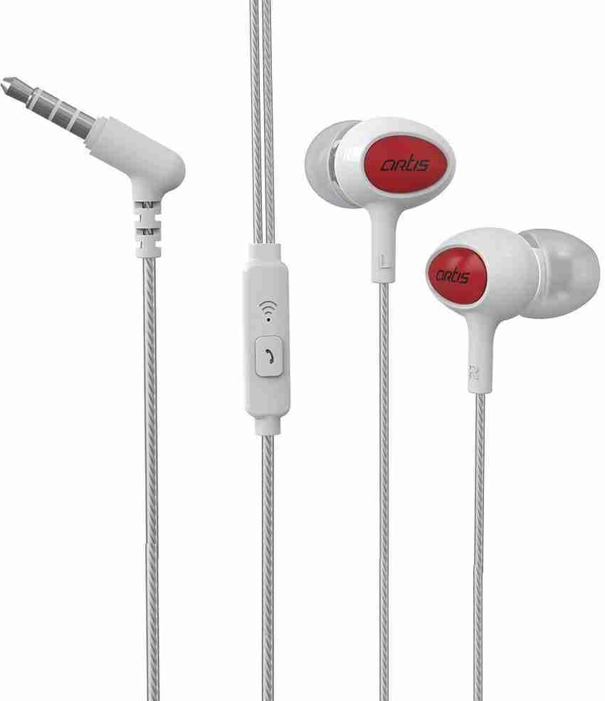 artis E400M In Ear Headphones White Bluetooth without Mic