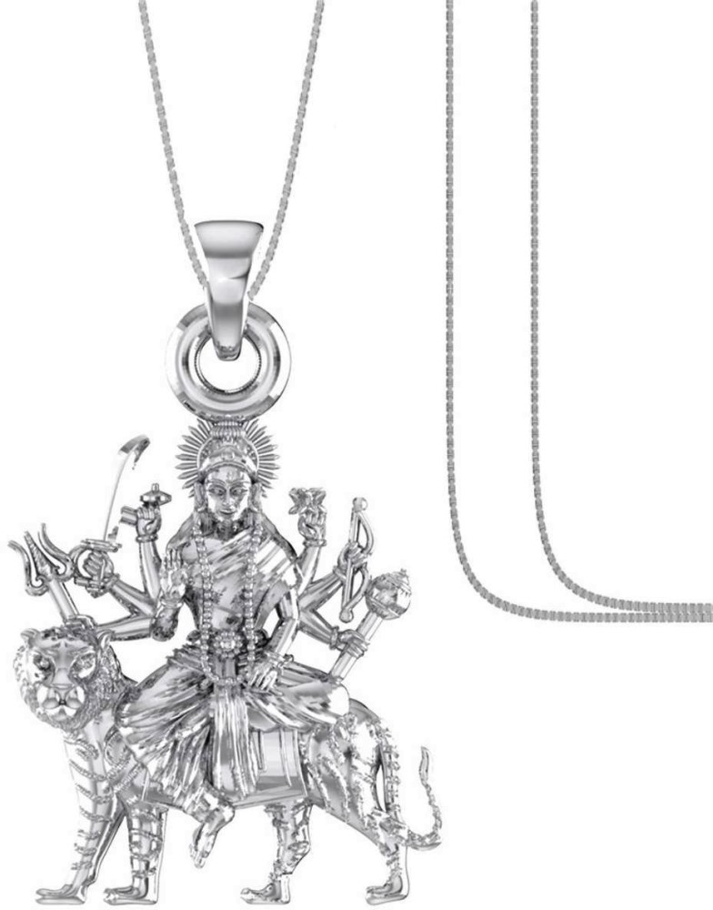 Maa durga store locket silver