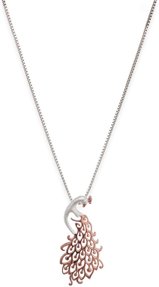 GIVA 925 Sterling Silver Anushka Sharma Rose Gold Heart Pendant with Link  Chain| Necklace to Gift Women & Girls | With Certificate of Authenticity  and
