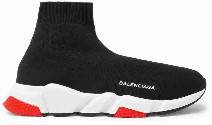 Balenciaga black and white speed trainer new arrivals
