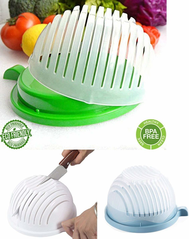 MACARIZE Kitchen Salad Cutter Bowl Upgraded Easy Salad Maker, Fruit Vegetable  Salad Chopper Bowl Fresh Salad Slicer Vegetable Chopper Price in India -  Buy MACARIZE Kitchen Salad Cutter Bowl Upgraded Easy Salad