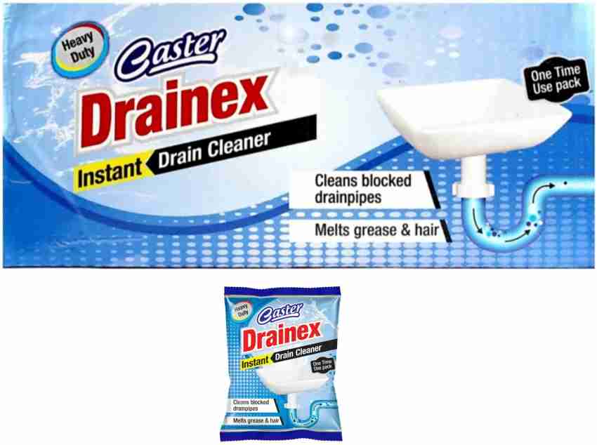 CASTER DRAINEX Drain Blockage Sink & Pipes Cleaner Powder