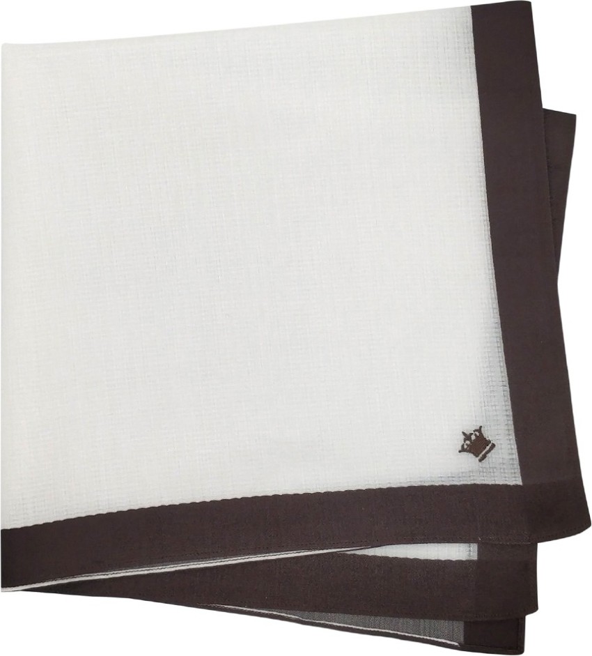 LOUIS PHILIPPE Men's Cotton Colour Border Handkerchief with Brand Logo  [Brown] Handkerchief - Buy LOUIS PHILIPPE Men's Cotton Colour Border  Handkerchief with Brand Logo [Brown] Handkerchief Online at Best Prices  in India