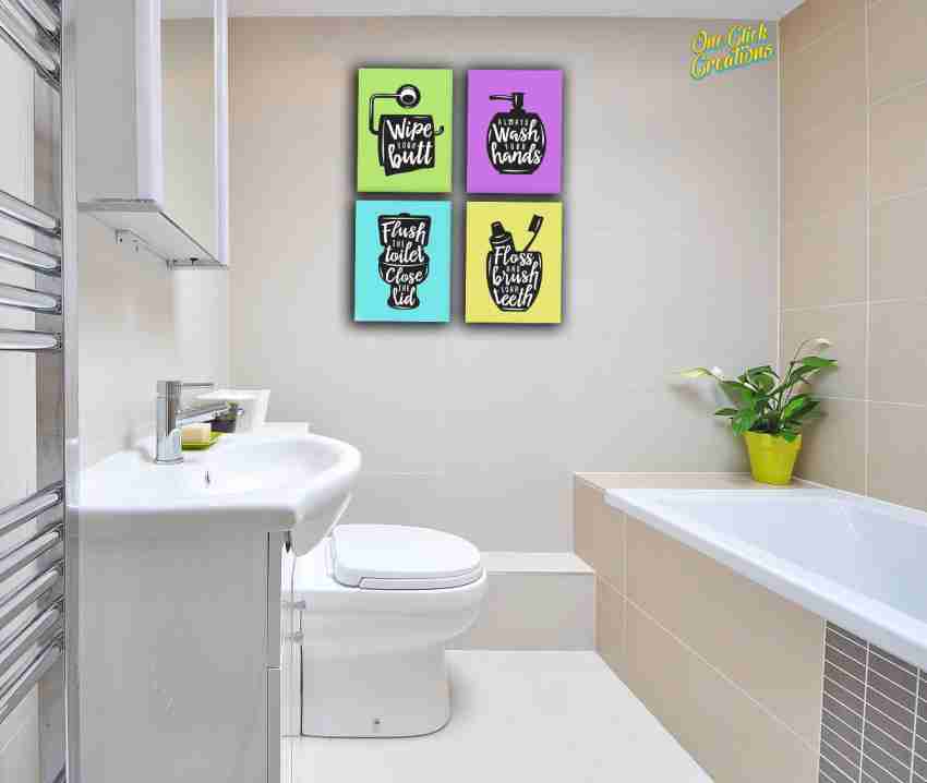  None Brand Funny Bathroom Signs, Bathroom Wall Decor