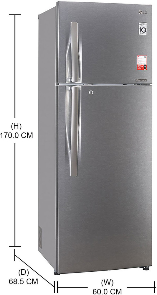 LG 335 L Frost Free Double Door 3 Star Convertible Refrigerator