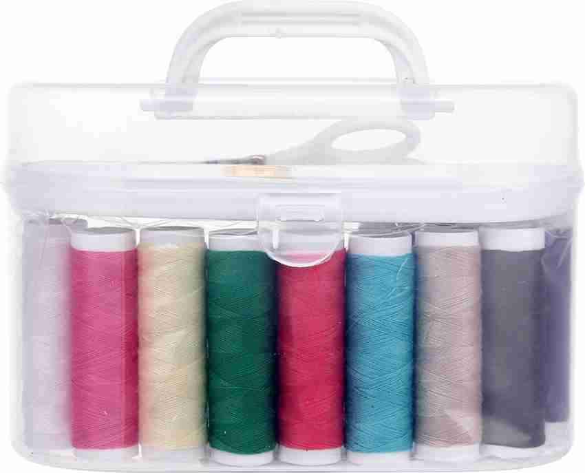 Plastic Multicolor Double Layer Portable Travel Sewing Kits Box with Color Needle  Threads at Rs 80/piece in Surat