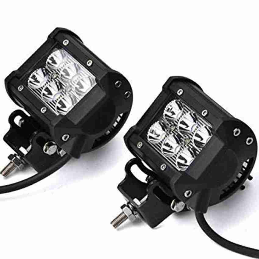 Golden Fox 4 Inch Square 30W Off Road LED Light Bars Fog Spot Work Light Universal for BikesAdjustable Motorcycle 18W 6 CREE LED Driving Fog Spot Spotlight Lamp Lights Fog Lamp Car