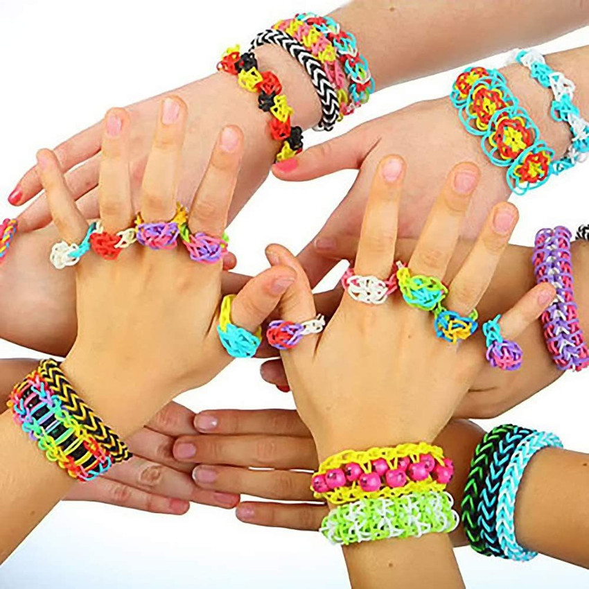 CrazyBuy Rainbow Loom Rubber Bands Kit for Bracelet Rainbow Loom