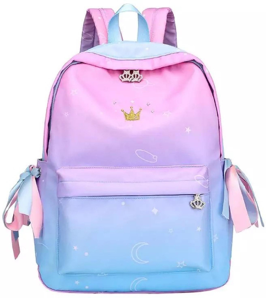 Blue best sale pink backpack