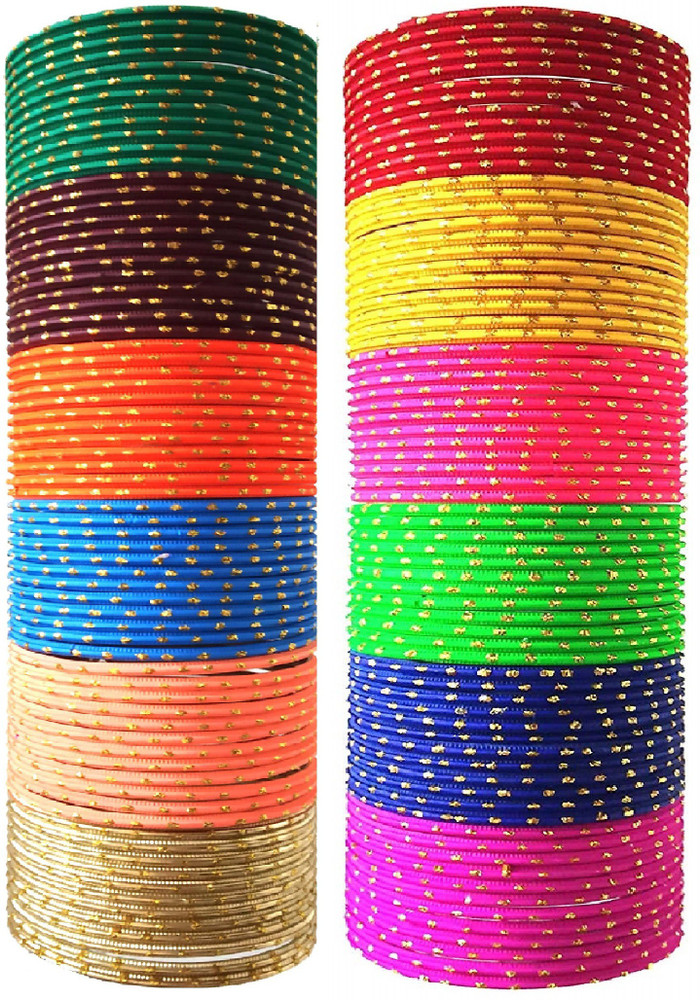 Colourful shop metal bangles