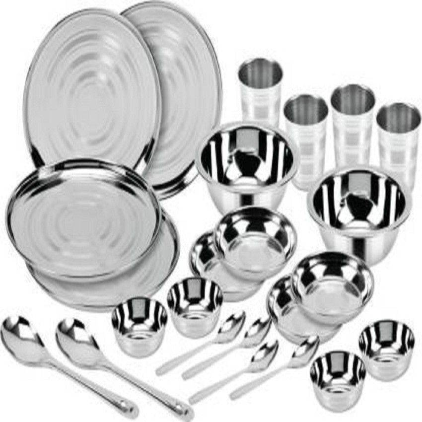 Greha lakshmi 111 pc stainless steel dinner set by everwel hotsell