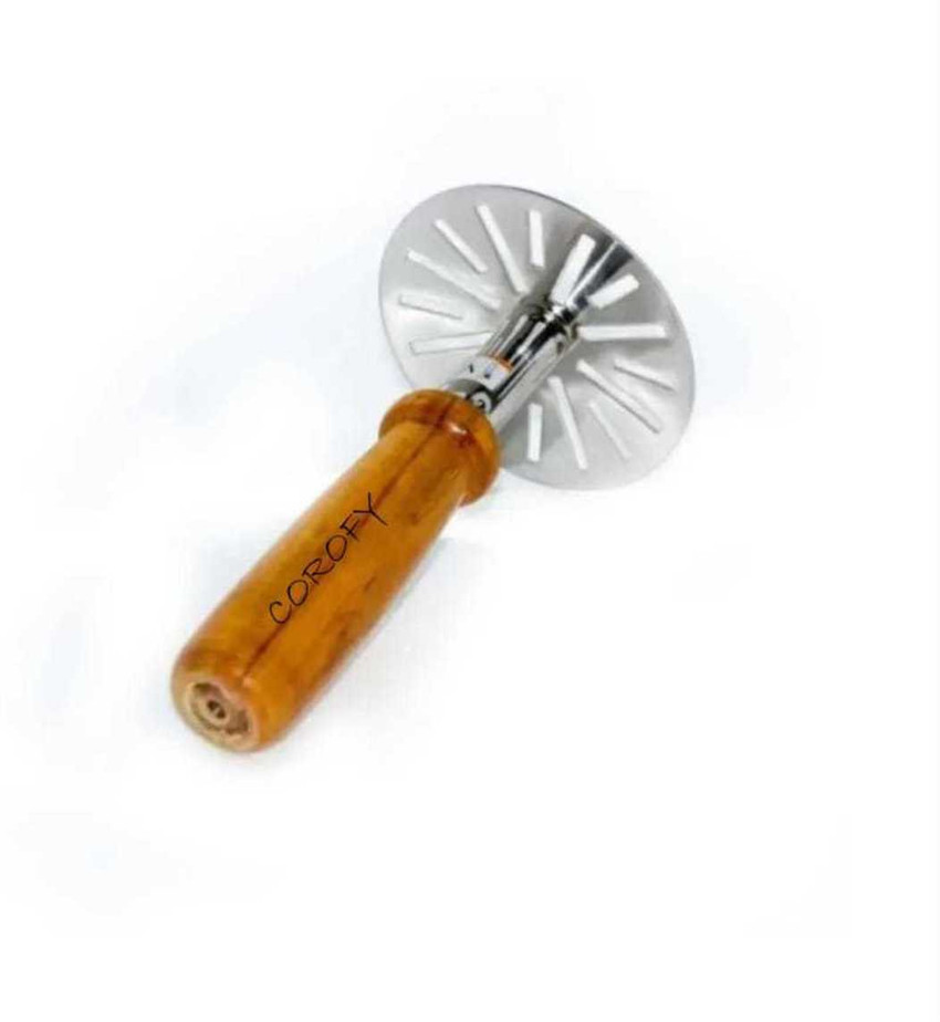 COROFY Stainless Steel Hand Masher Mash for Dal Vegetable Potato Baby Food pav bhaji with wooden handle Steel Masher