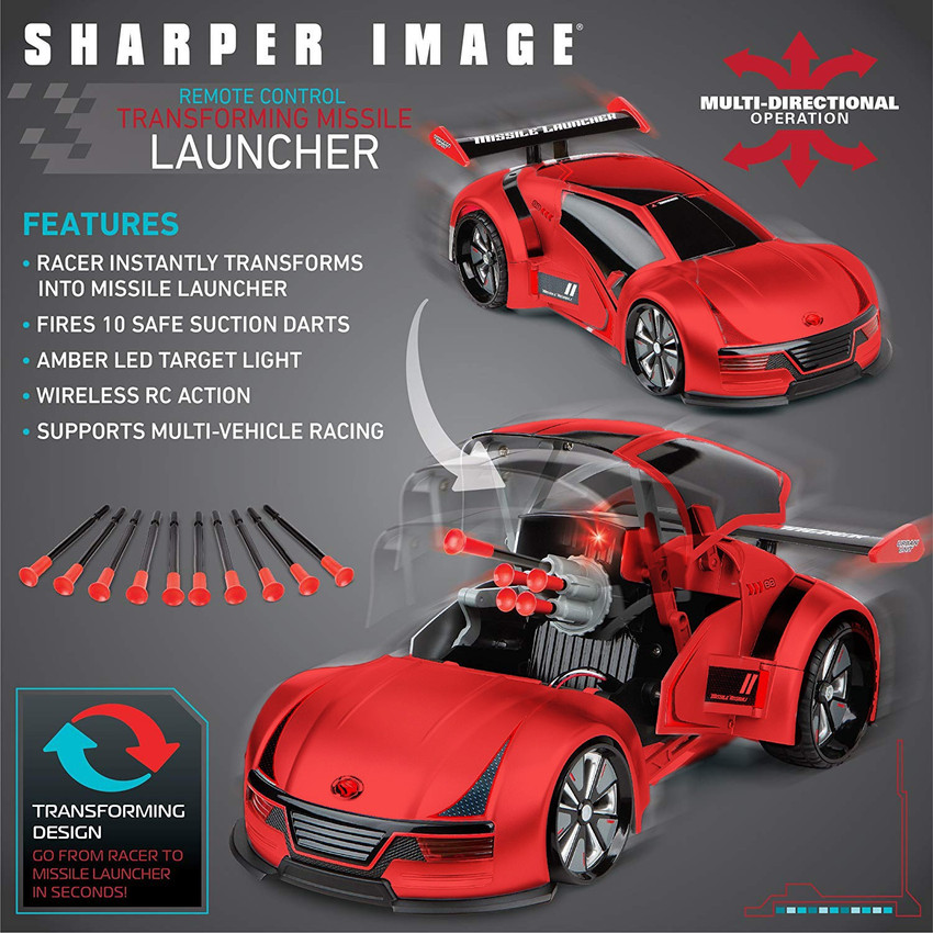 Sharper image transforming sales rc missile launcher