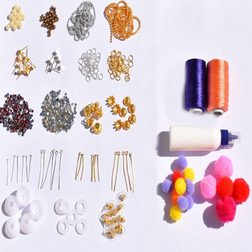 Knoweave 19 Piece Silk Thread 10 Pair DIY Earring Making Kit - 19