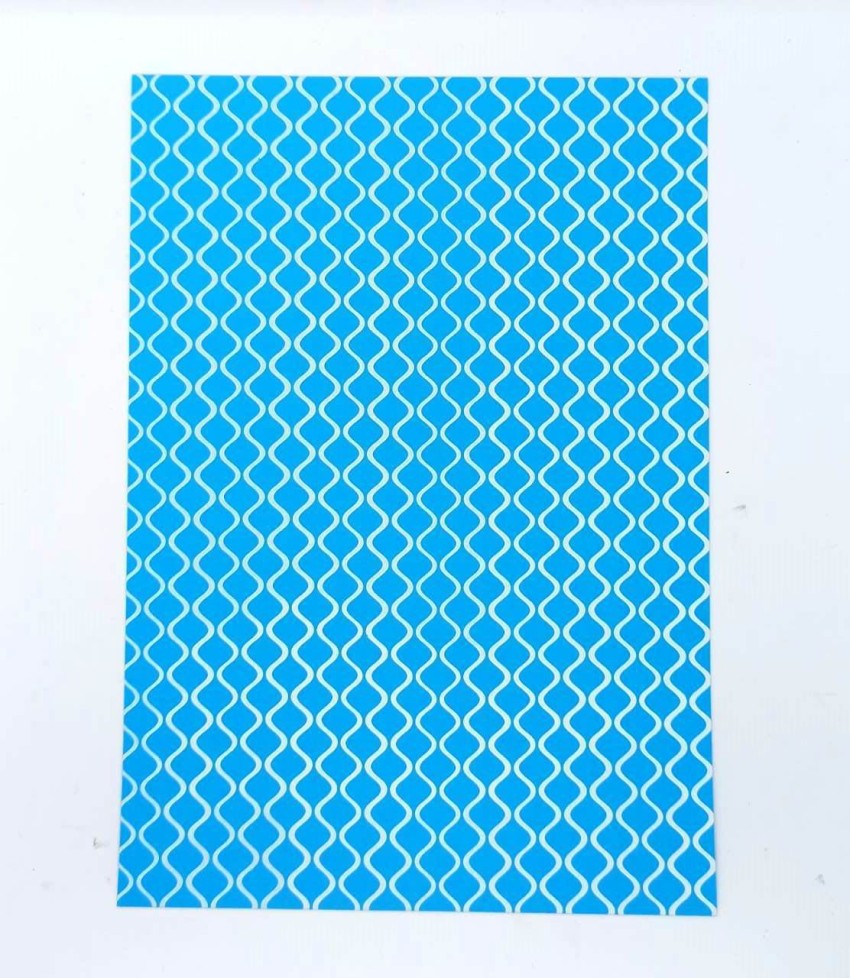 CNM 5 A4 Light Blue-White Design Craft Paper 140 GSM - 5 A4 Light Blue-White  Design Craft Paper 140 GSM . shop for CNM products in India.
