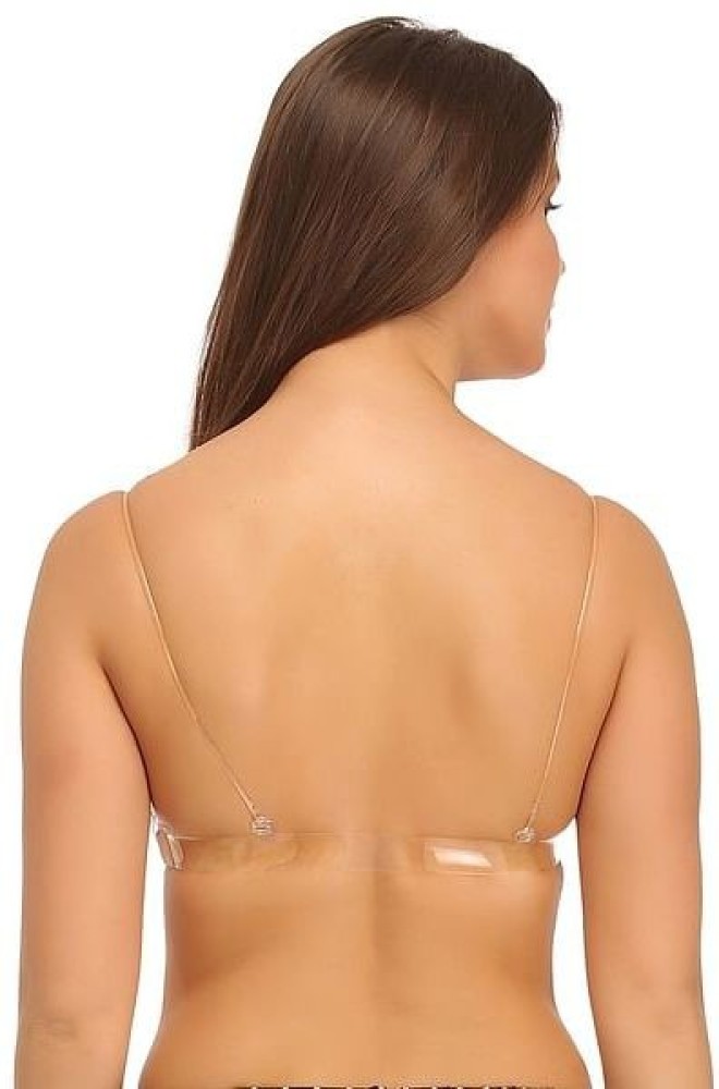 Clovia Bra With Detachable Transparent Back & Shoulder Straps Women Full  Coverage Non Padded Bra