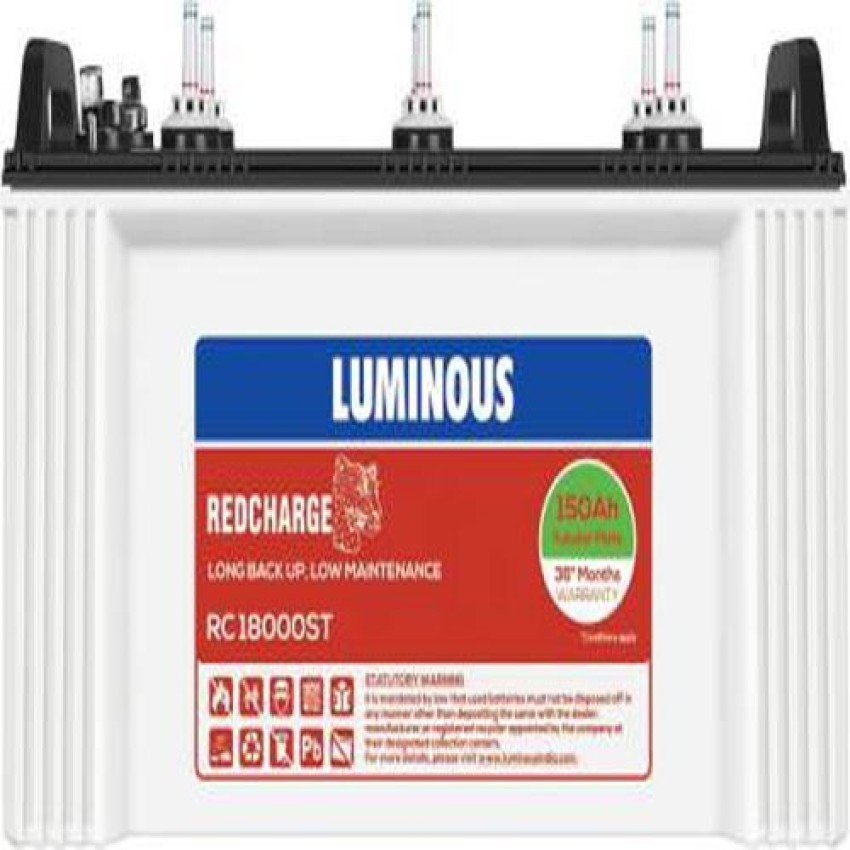 LUMINOUS 18000ST+HB1125 Tubular Inverter Battery Price in India